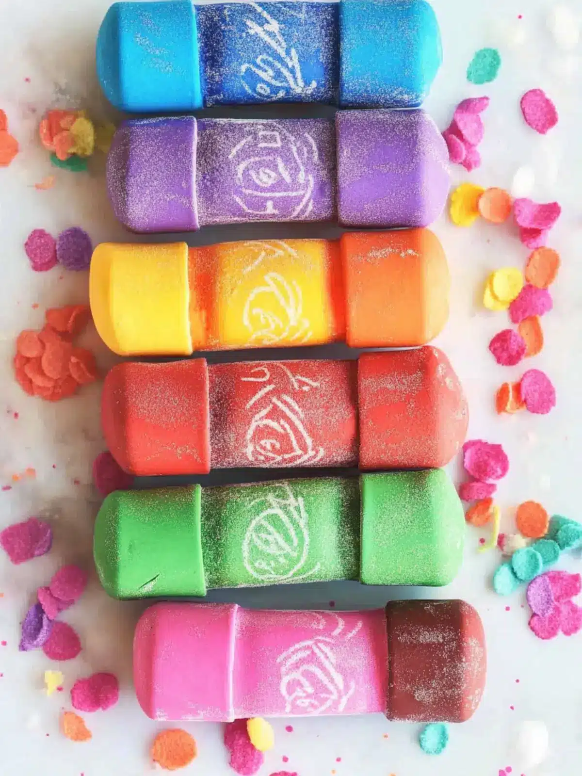 Rainbow DIY Edible Crayons Recipe