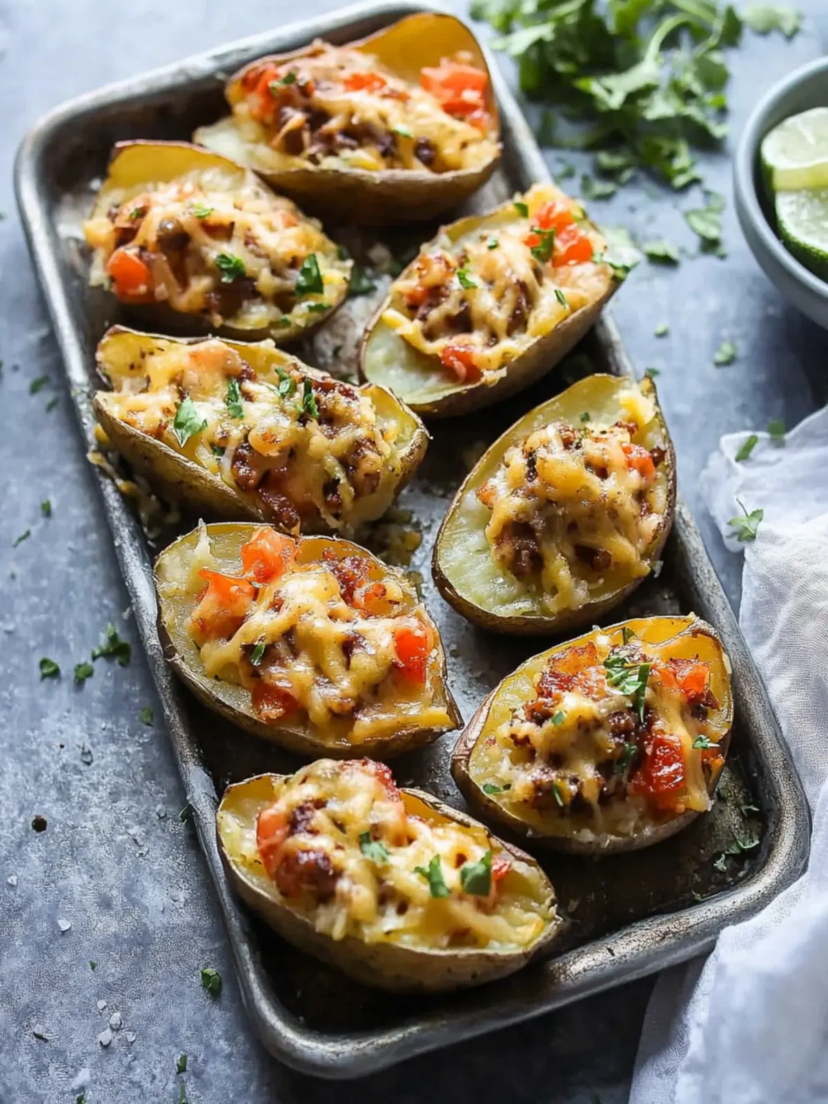 Easy Big Mac Potato Skins