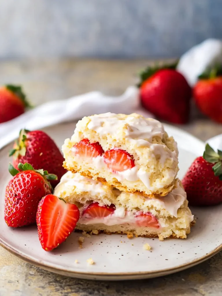 Strawberry Cream Cheese Scones