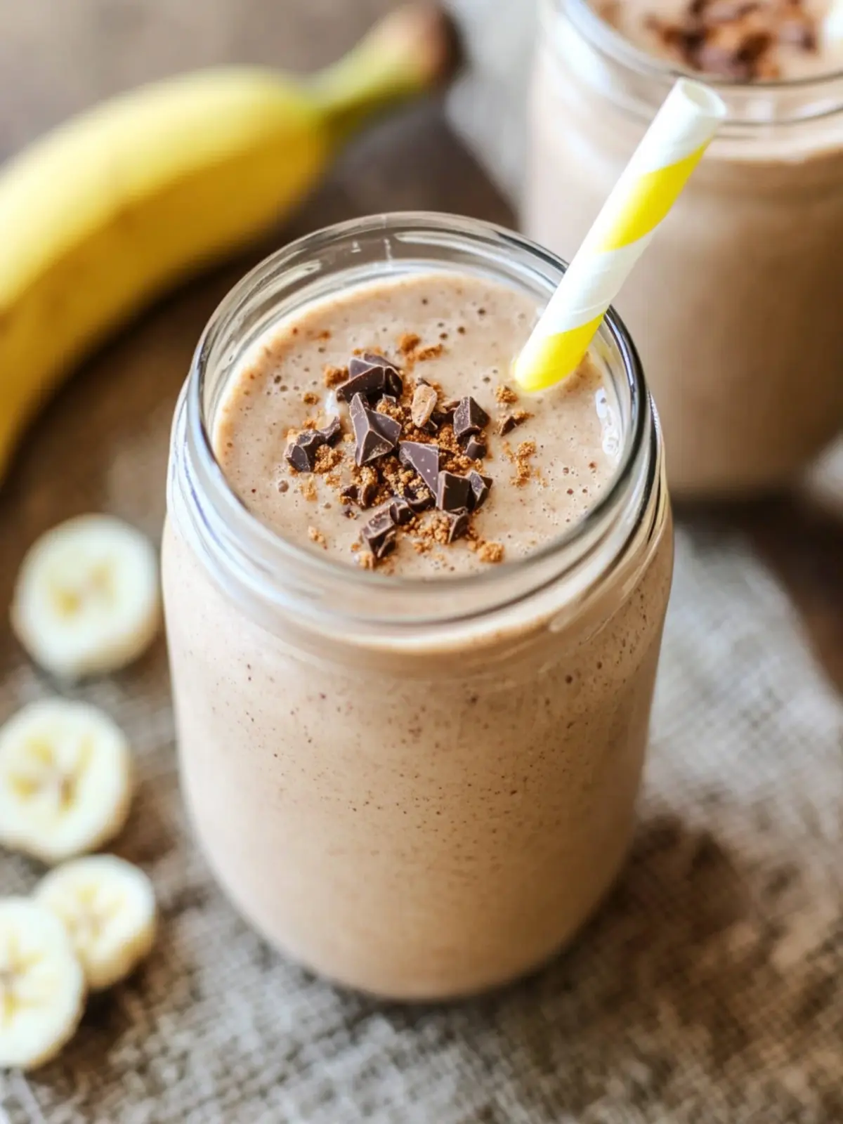 Chocolate Banana Peanut Butter Protein Shake