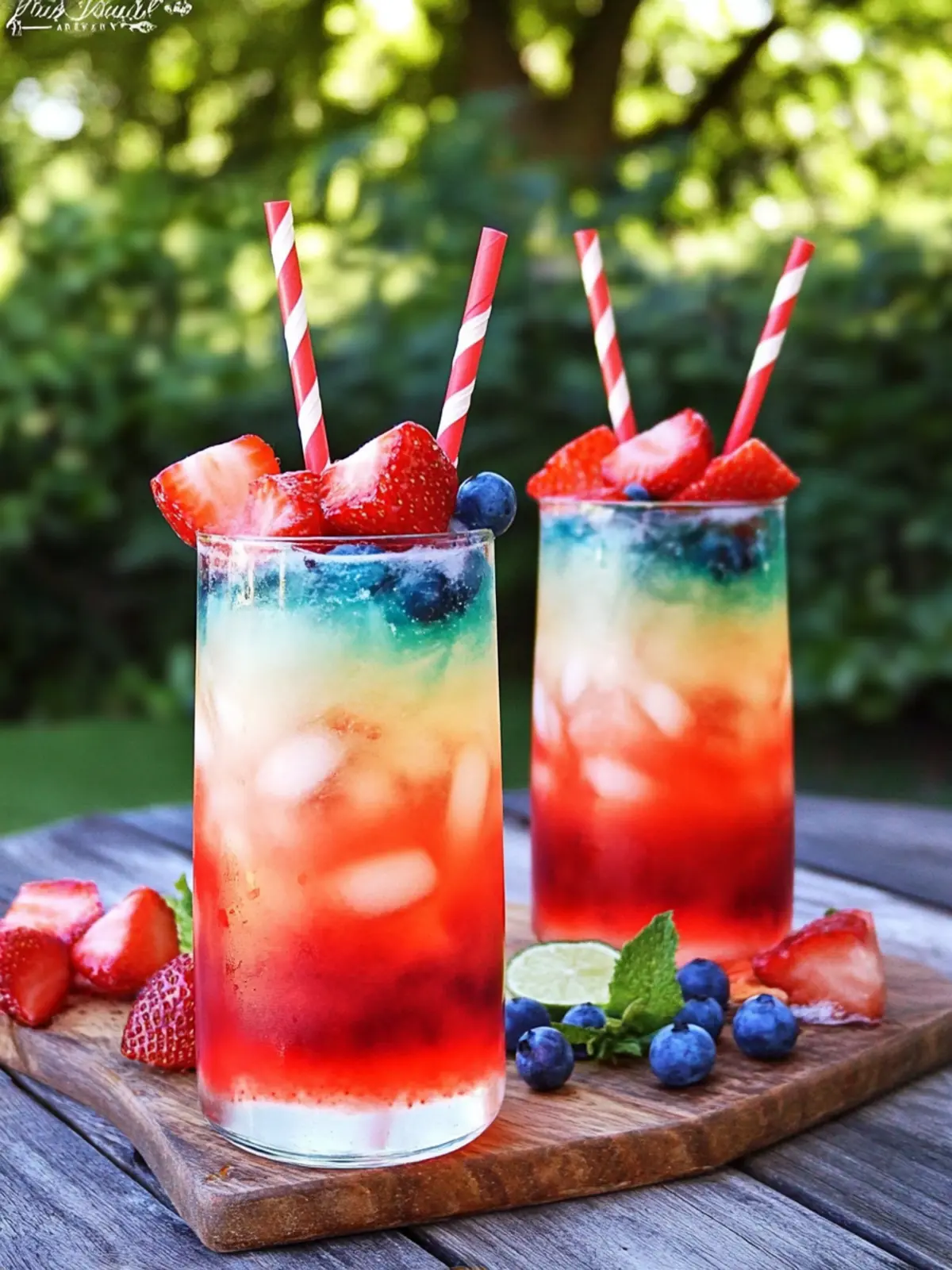 Colorful July 4th Layered Drinks to Wow Your Summer Party 4 July 4th Layered Drinks