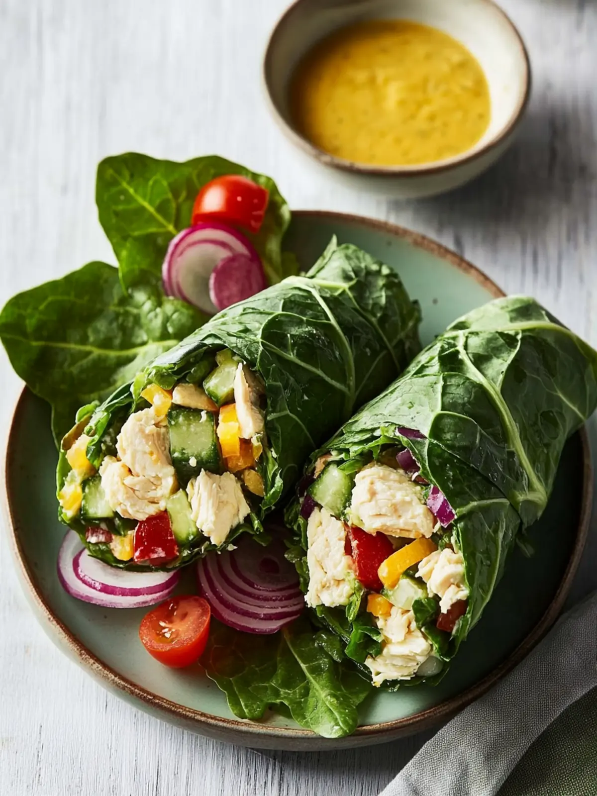 Delicious Chicken Salad Collard Wraps for a Healthy Lunch 4 Chicken Salad Collard Wrap