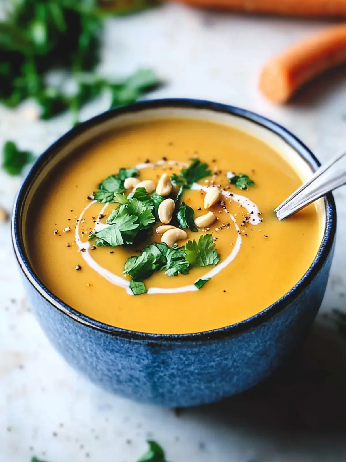Creamy Vegan Cashew Carrot Ginger Soup Your New Favorite Comfort Meal 3 Vegan Cashew Carrot Ginger Soup