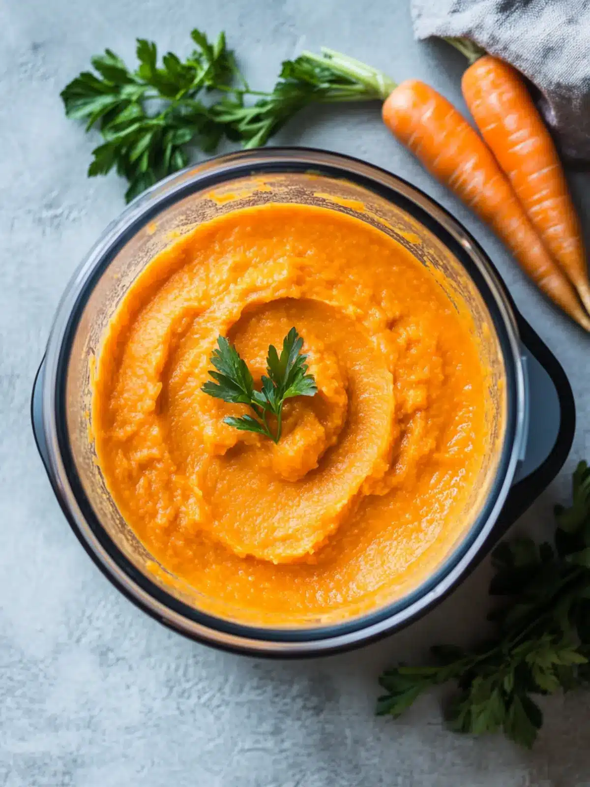 Creamy Mashed Carrots in a Vitamix Blender for Cozy Meals 3 Mashed Carrots in a Vitamix Blender