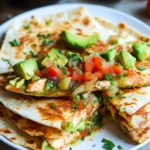 Chipotle Lime Salmon and Avocado Salsa Quesadillas