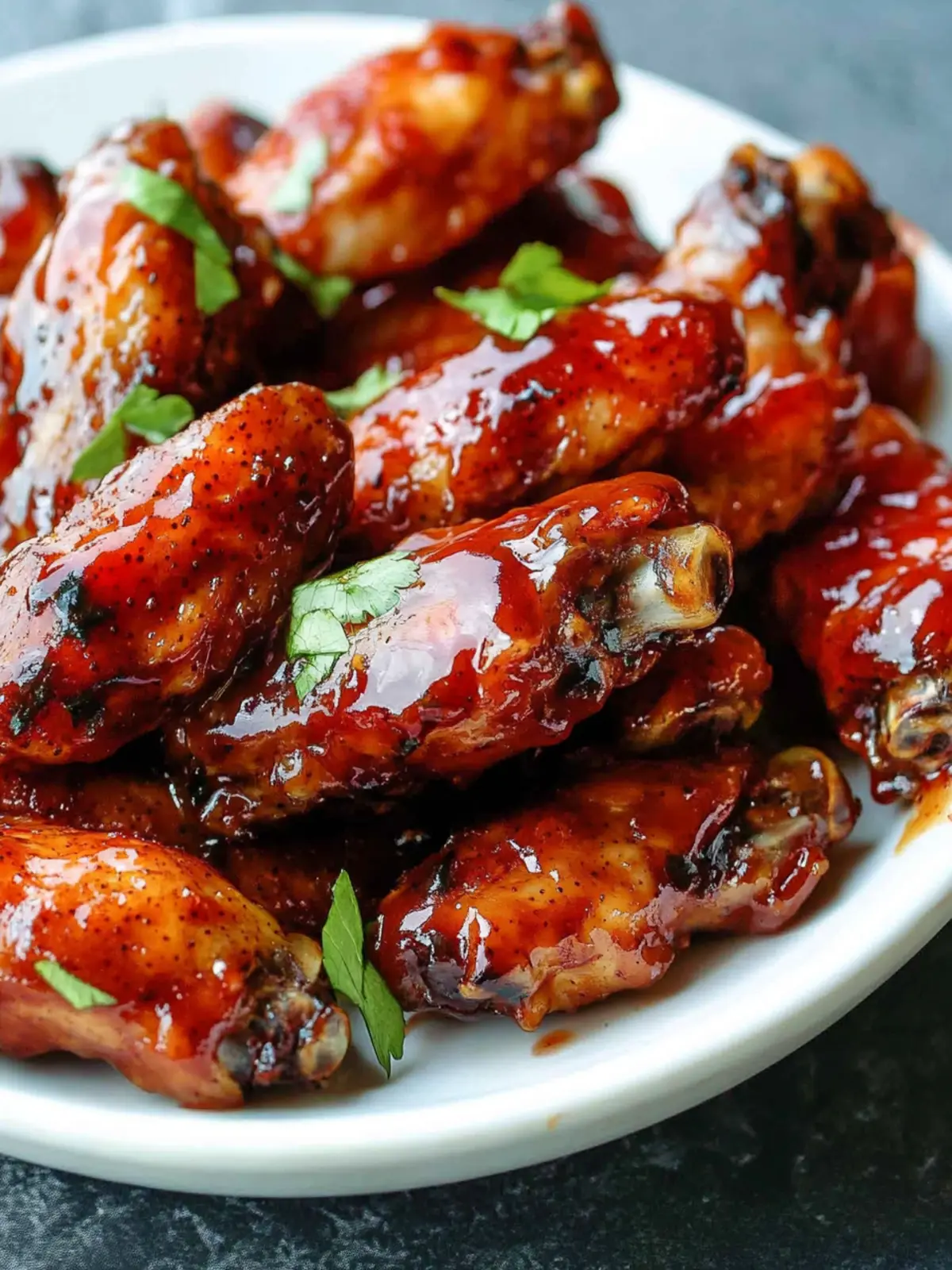 Smoked Strawberry Barbecue Chicken Wings