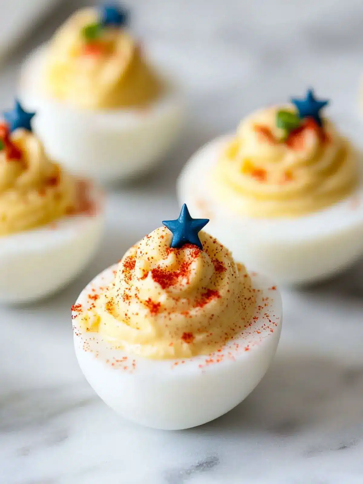 4th of July Deviled Eggs