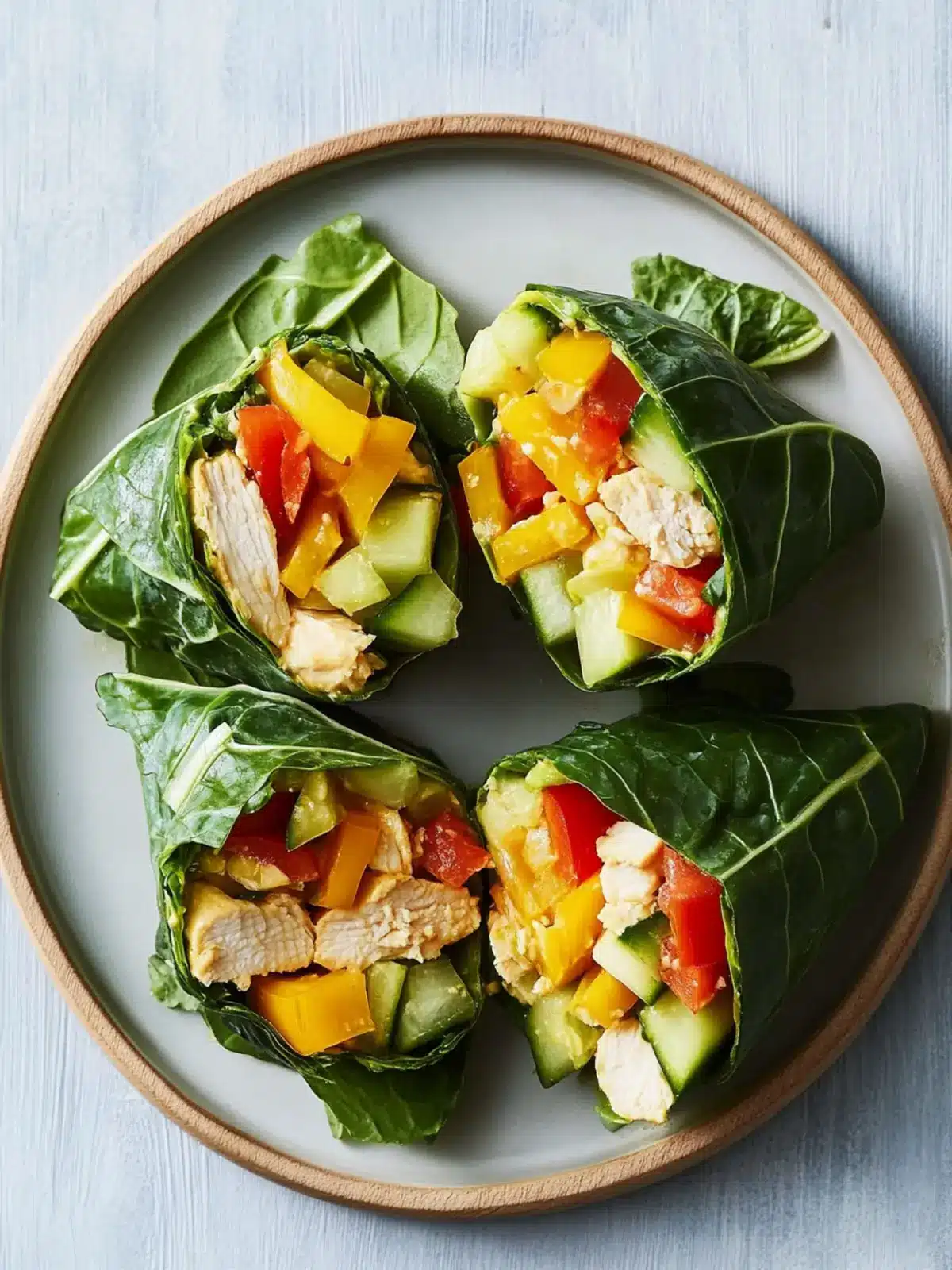 Delicious Chicken Salad Collard Wraps for a Healthy Lunch 3 Chicken Salad Collard Wrap