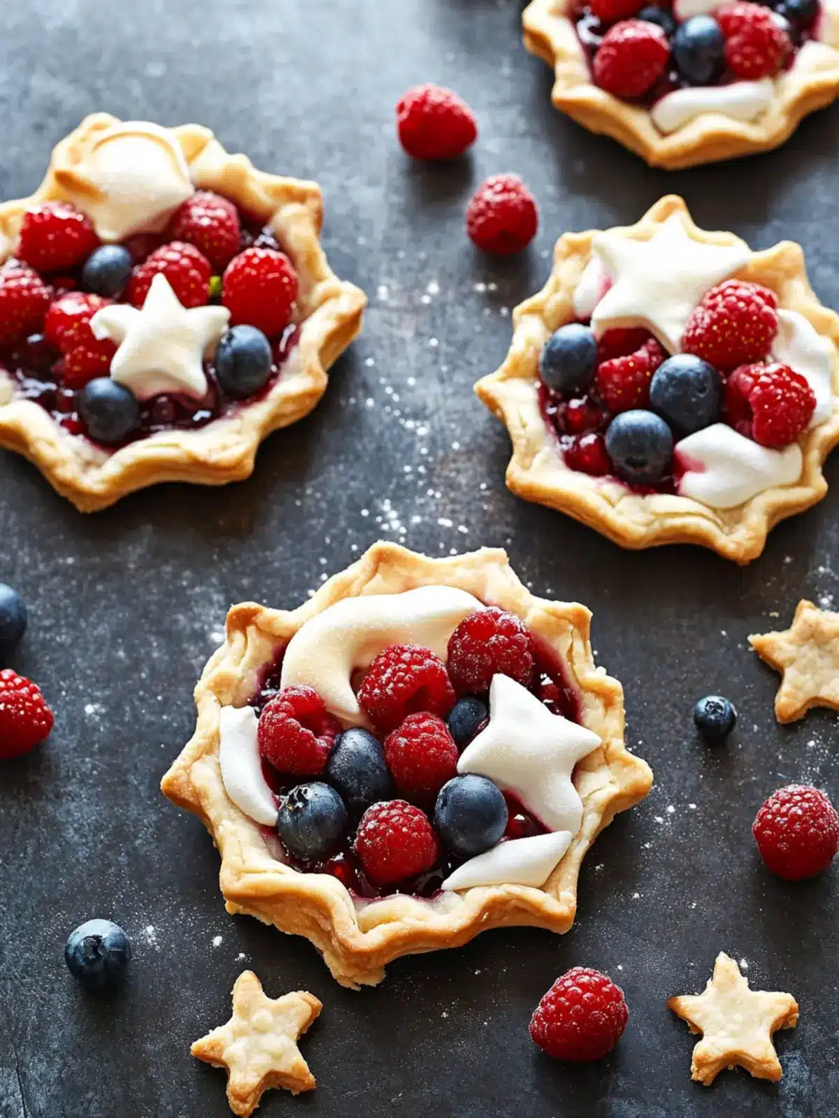 Starstruck Berry Marshmallow Pies