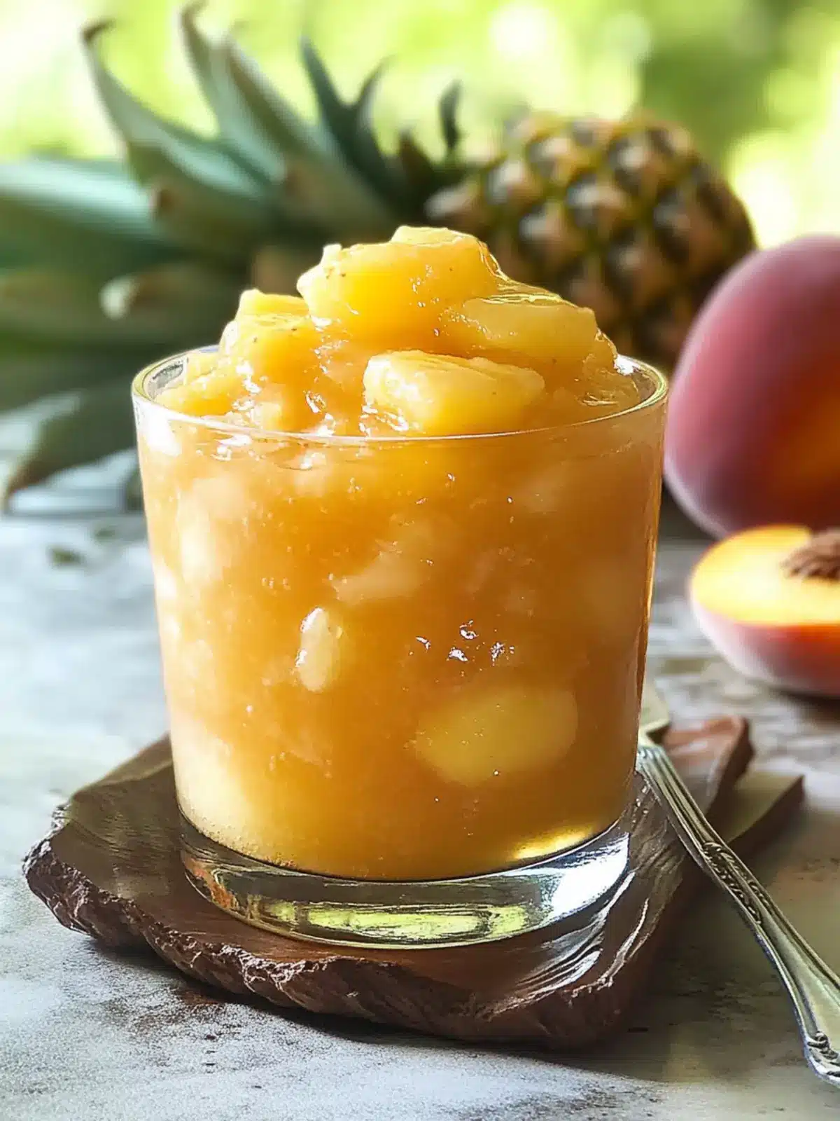 Peach Butter with Pineapple and Amaretto for Joyful Mornings 2 Peach Butter with Pineapple and Amaretto