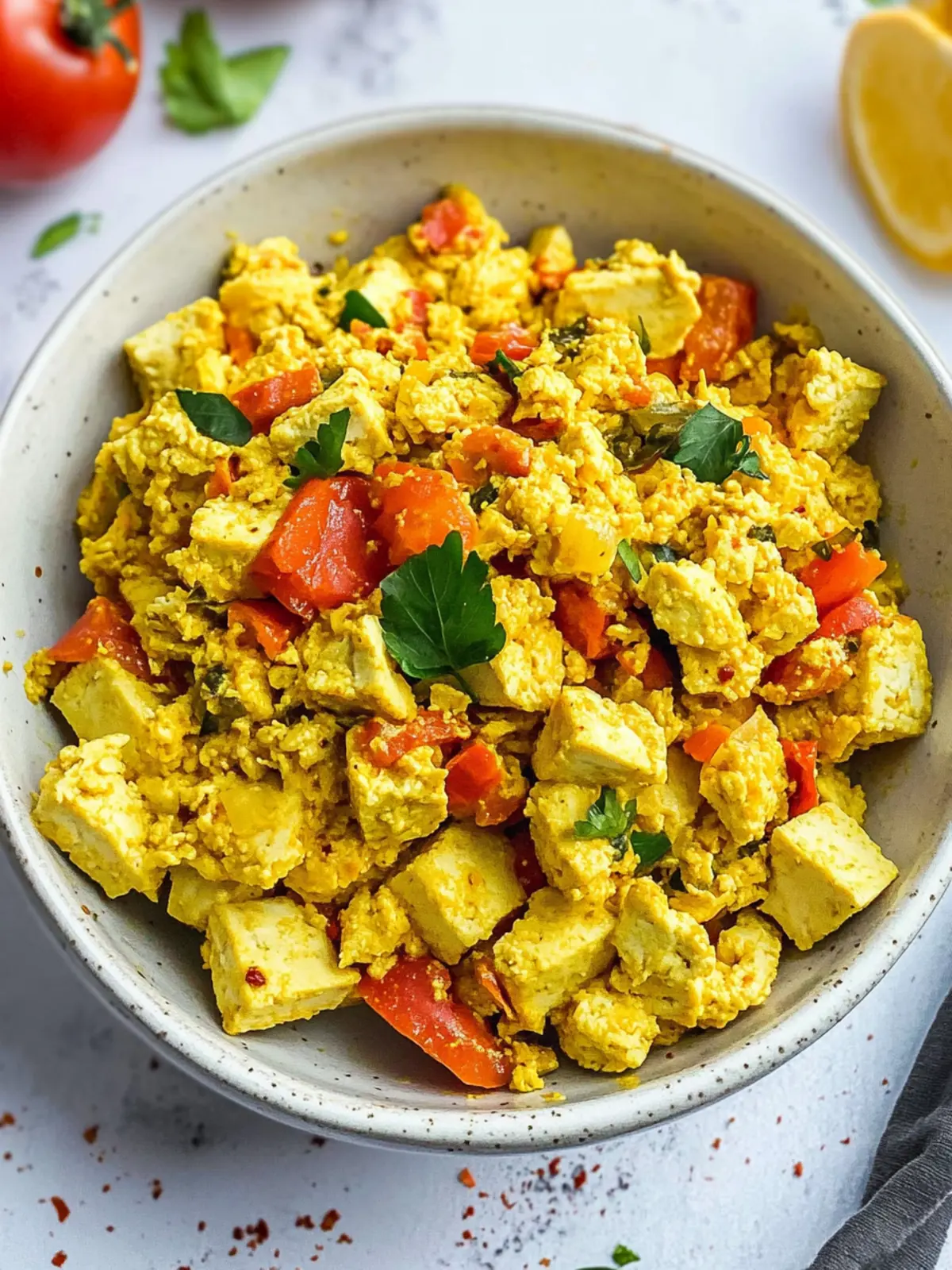 High Protein Tofu Scramble - Your Delicious Vegan Power Meal 2 High Protein Tofu Scramble