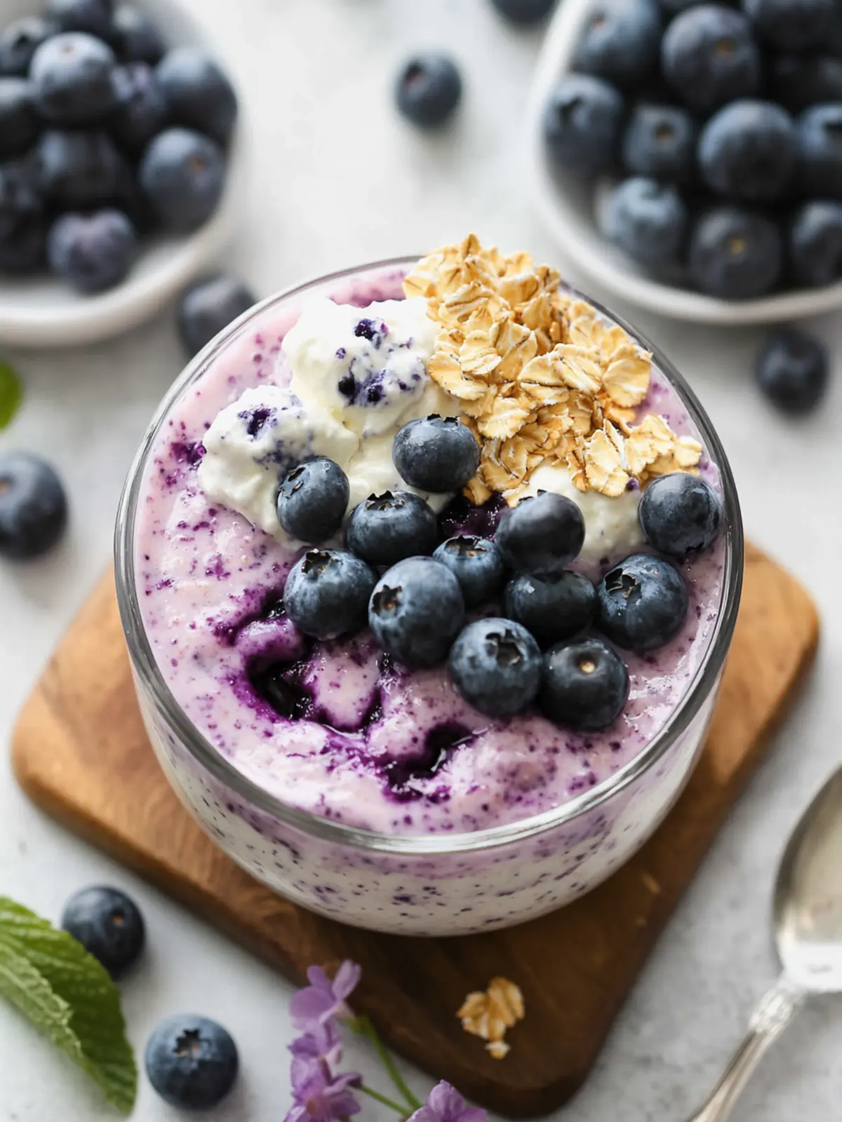 Blueberry Cheesecake Overnight Oats for a Blissful Morning Treat 2 Blueberry Cheesecake Overnight Oats