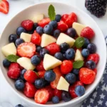 Simple Red White and Blue Fruit Salad