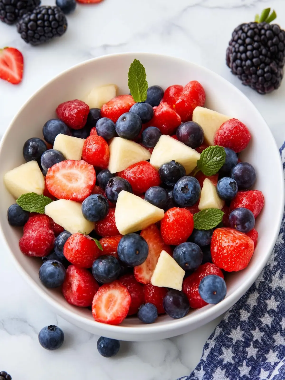 Refreshing Simple Red White and Blue Fruit Salad for Summer Fun 5 Simple Red White and Blue Fruit Salad