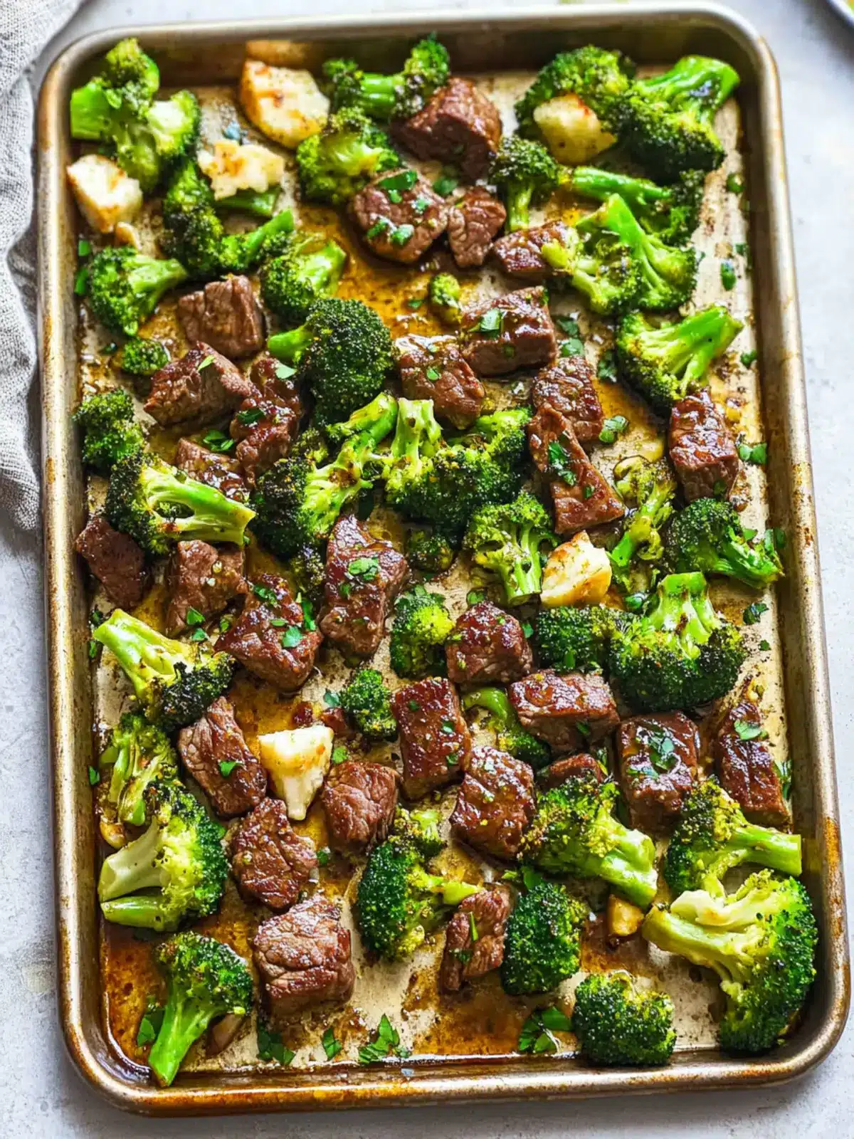 15-Minute Sheet Pan Beef and Broccoli: Fast, Healthy Delight 4 15-Minute Sheet Pan Beef and Broccoli