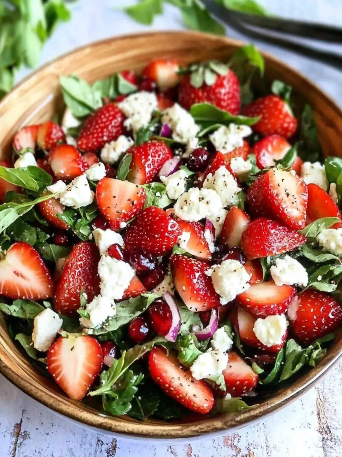 Fresh Strawberry Goat Cheese Salad Recipe