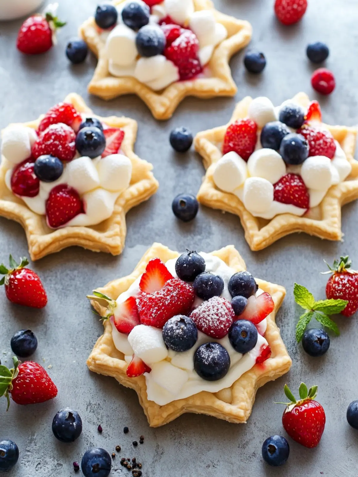 Starstruck Berry Marshmallow Pies