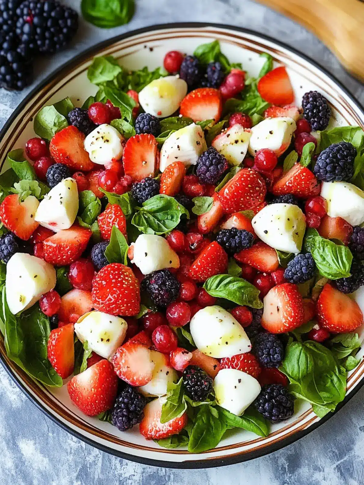 Berry Caprese Salad: A Festive Spin for Summer Gatherings 2 Berry Caprese Salad