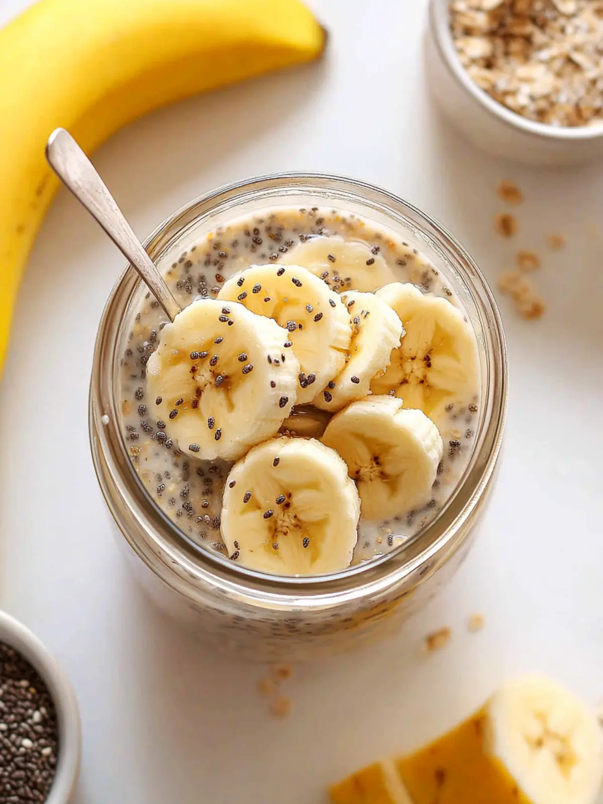 Delicious Banana Chia Overnight Oats for Busy Mornings 4 Banana Chia Overnight Oats