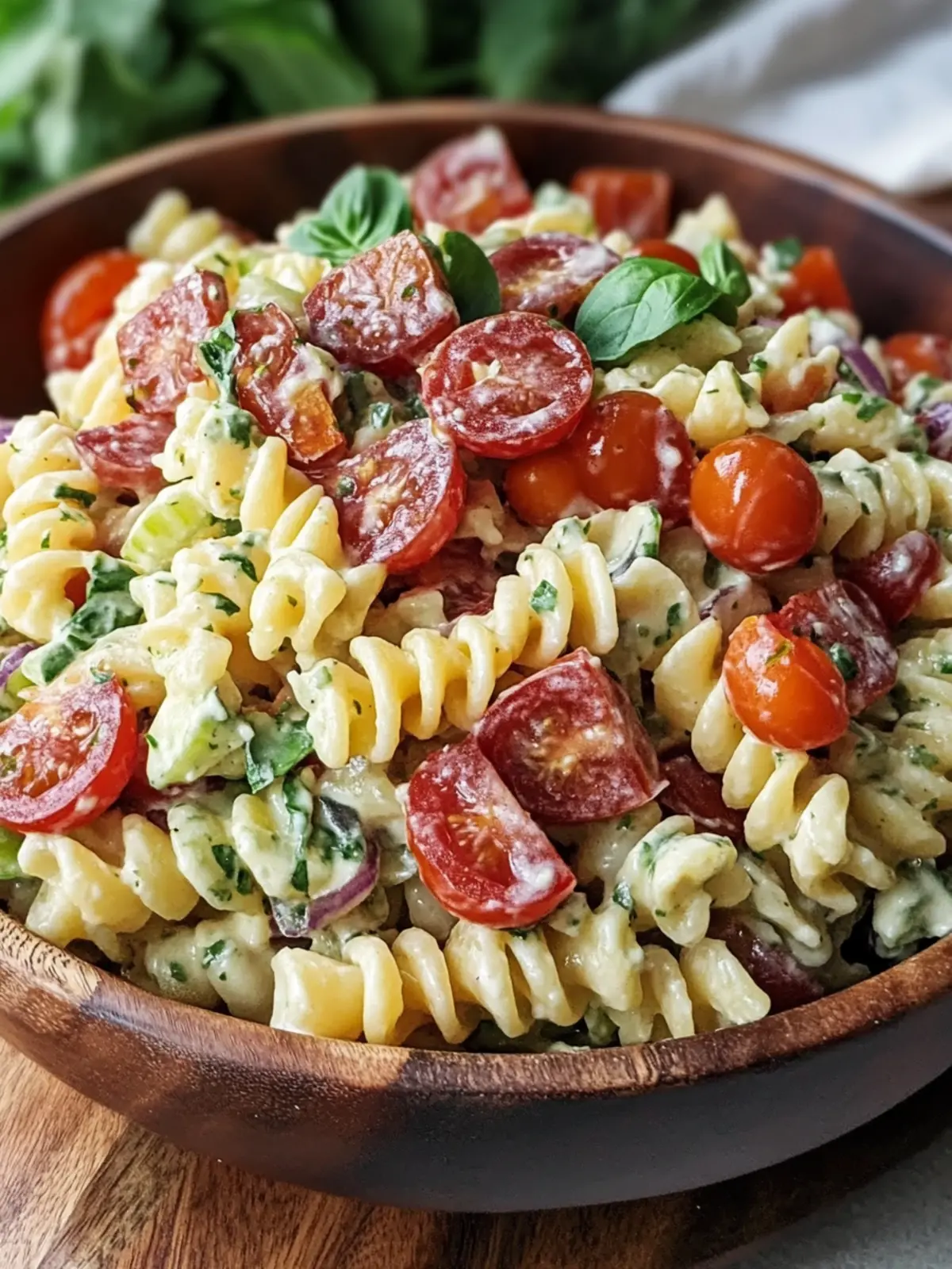 Easy 4th of July Creamy BLT Pasta Salad Perfect for Summer Fun 2 4th of July Creamy BLT Pasta Salad Recipe Easy Perfect Summer Side Dish