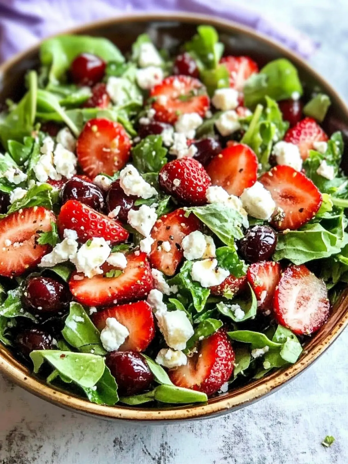 Fresh Strawberry Goat Cheese Salad Recipe