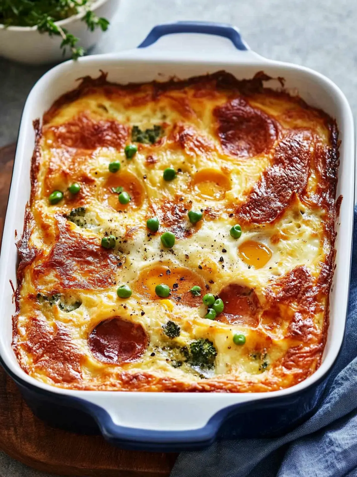 Hearty Egg Casserole with Colorful Veggies for Brunch Bliss 2 Egg Casserole