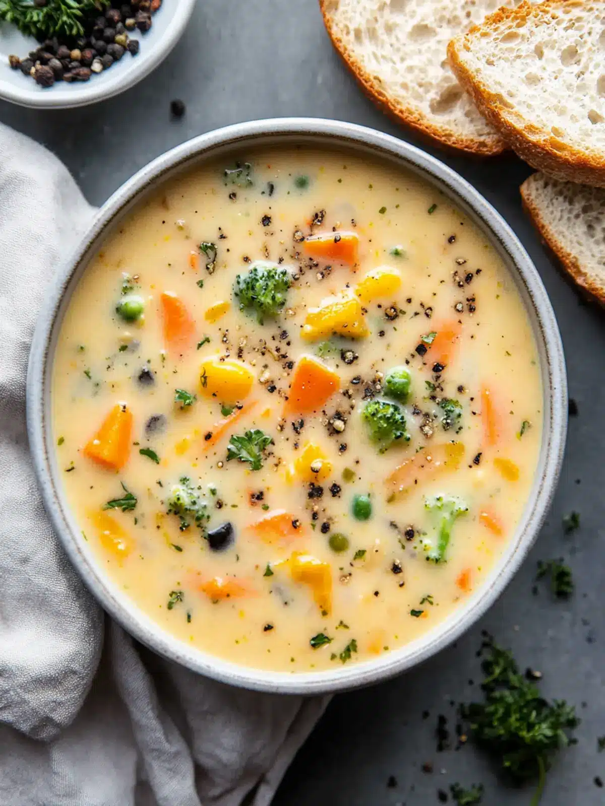 Homemade Creamy Vegetable Soup