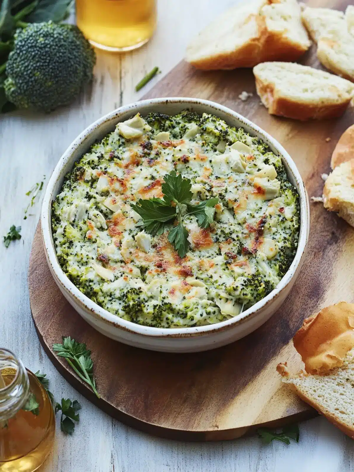 Roasted Broccoli–Artichoke Dip