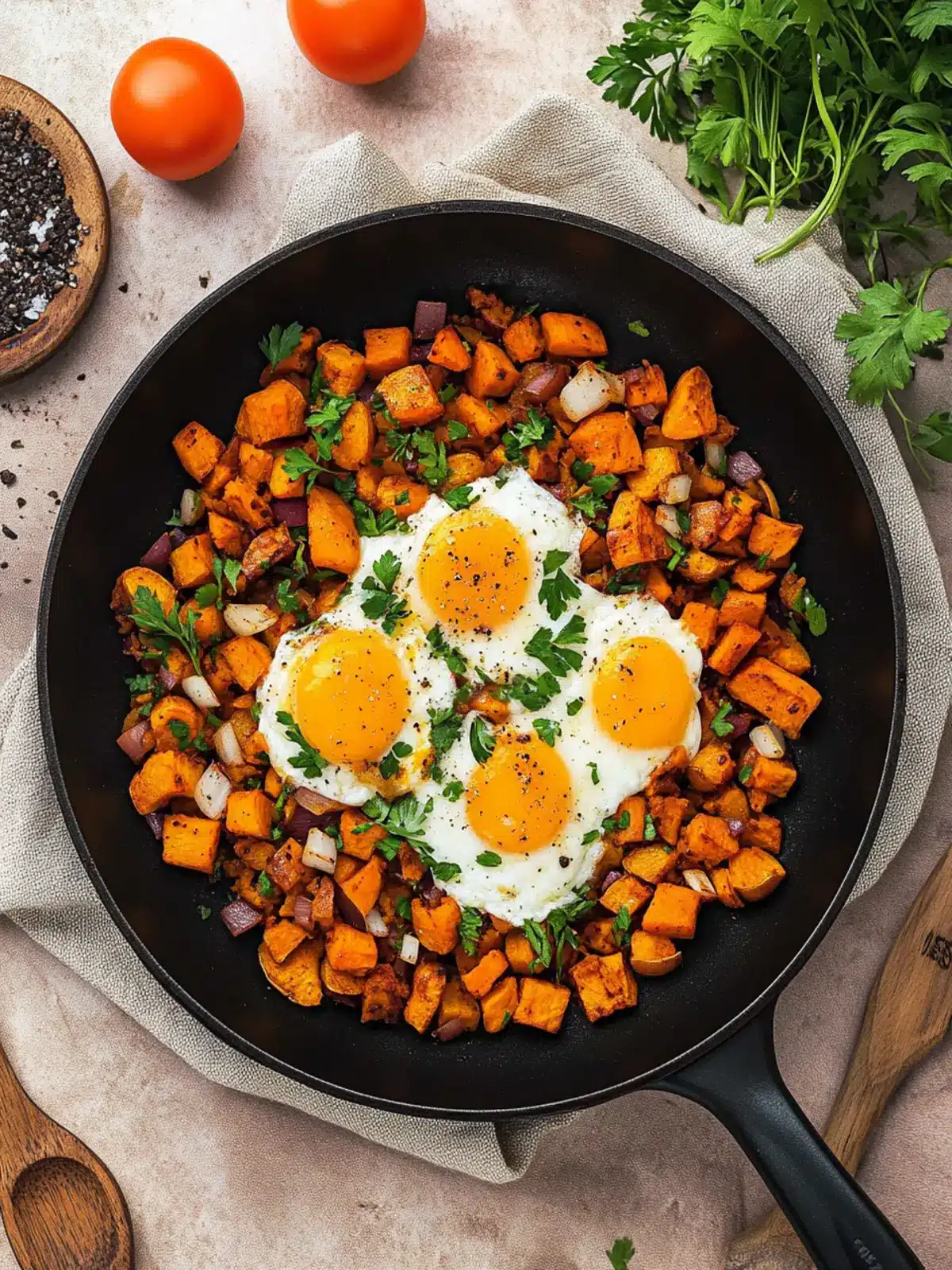 Irresistible Skillet Sweet Potato Breakfast Hash in 30 Minutes 3 Skillet Sweet Potato Breakfast Hash