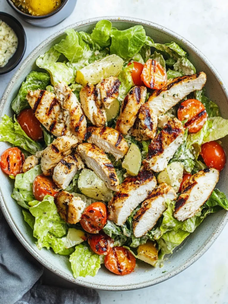 Ultimate Grilled Chicken Caesar Salad
