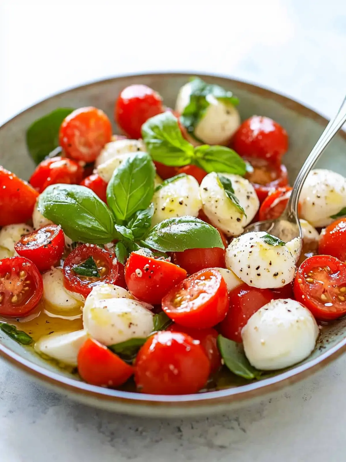 Easy Caprese Salad with Cherry Tomatoes