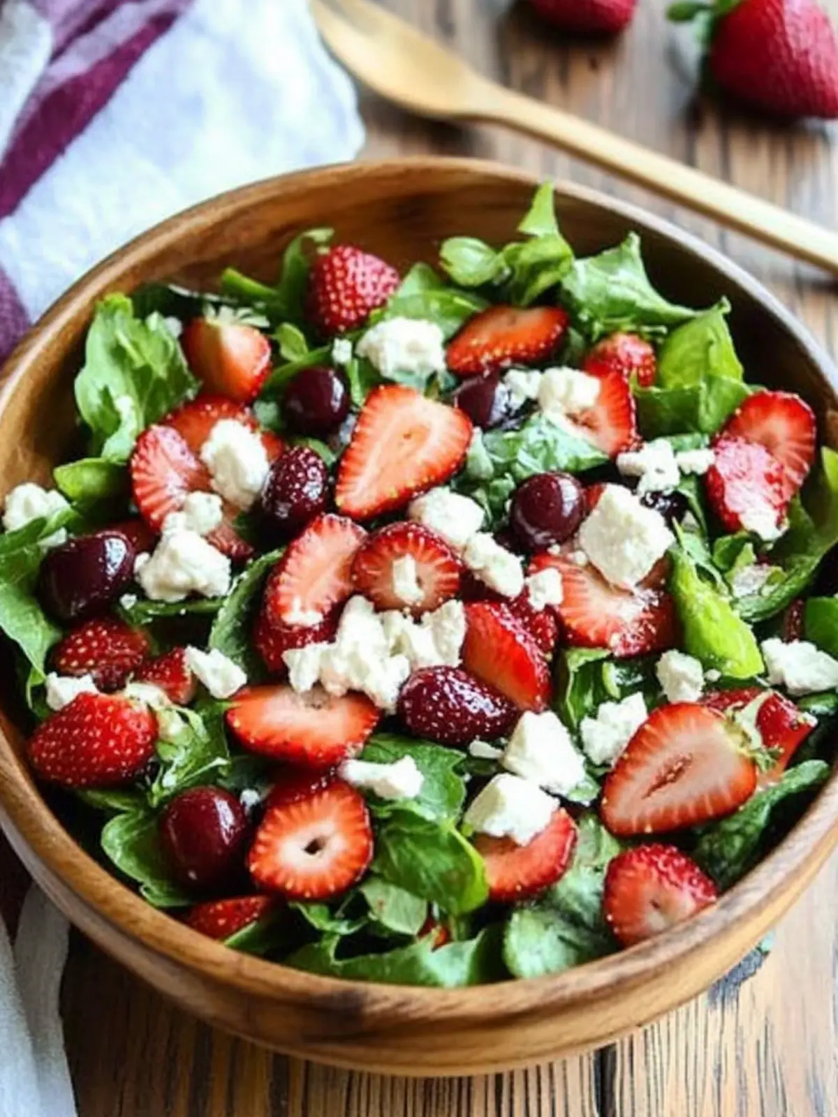 Fresh Strawberry Goat Cheese Salad Recipe