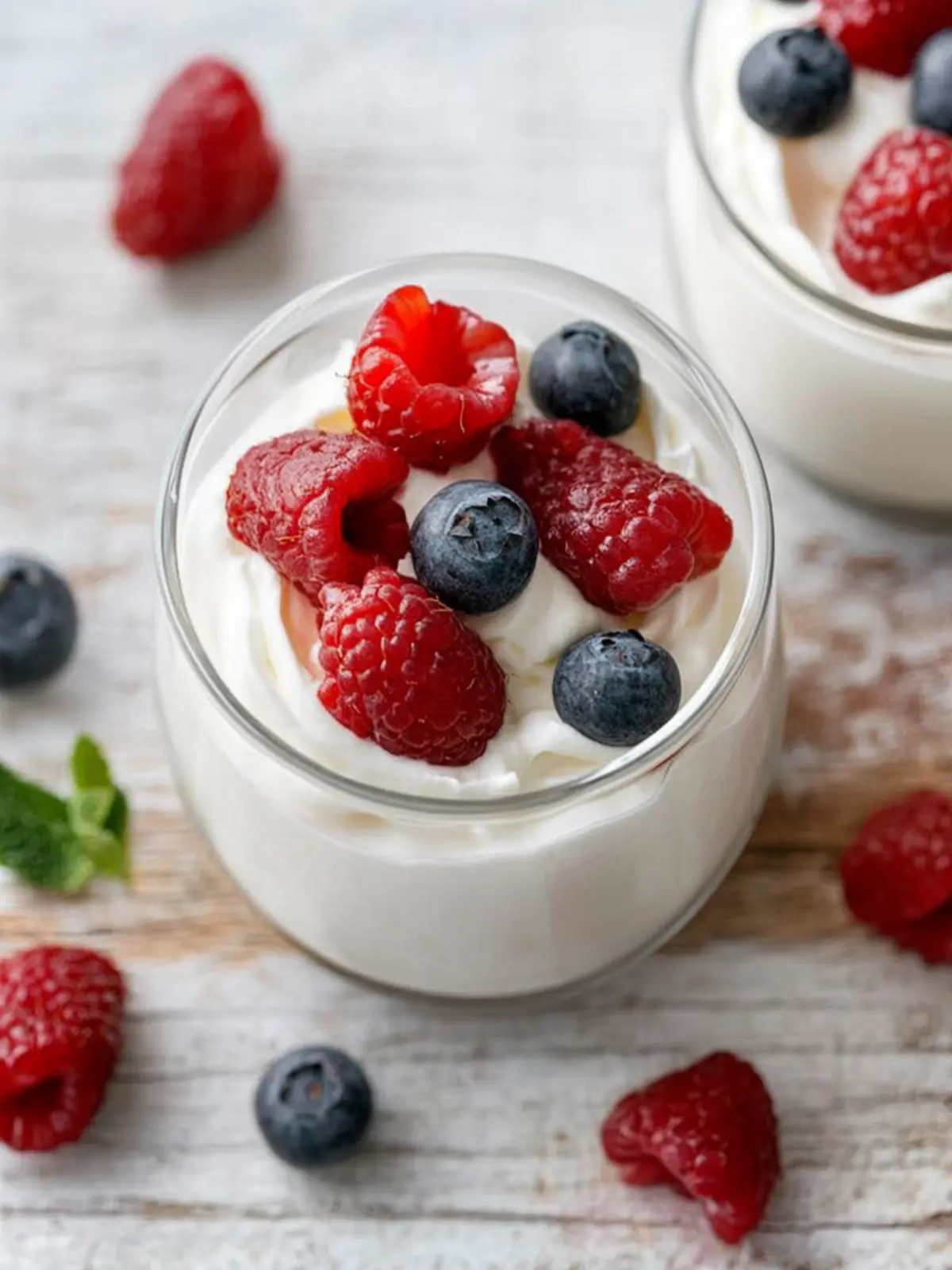 Berries with Yogurt Whipped Cream: A Light, Indulgent Treat 5 Berries with Yogurt Whipped Cream