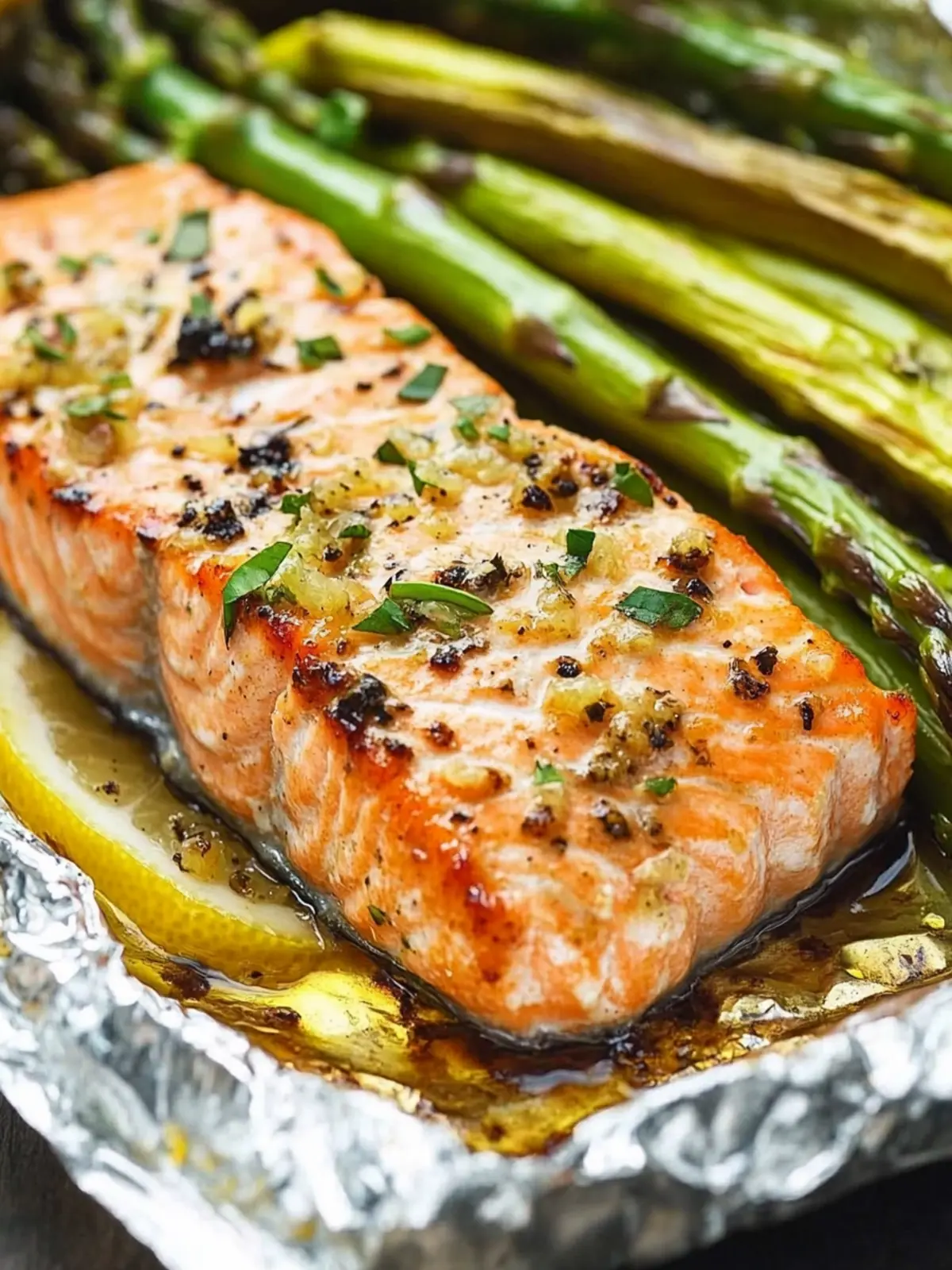 Baked Lemon Salmon and Asparagus Foil Pack in 30 Minutes 4 Baked Lemon Salmon and Asparagus Foil Pack