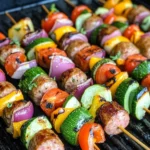 Veggie & Sausage Shish Kabobs