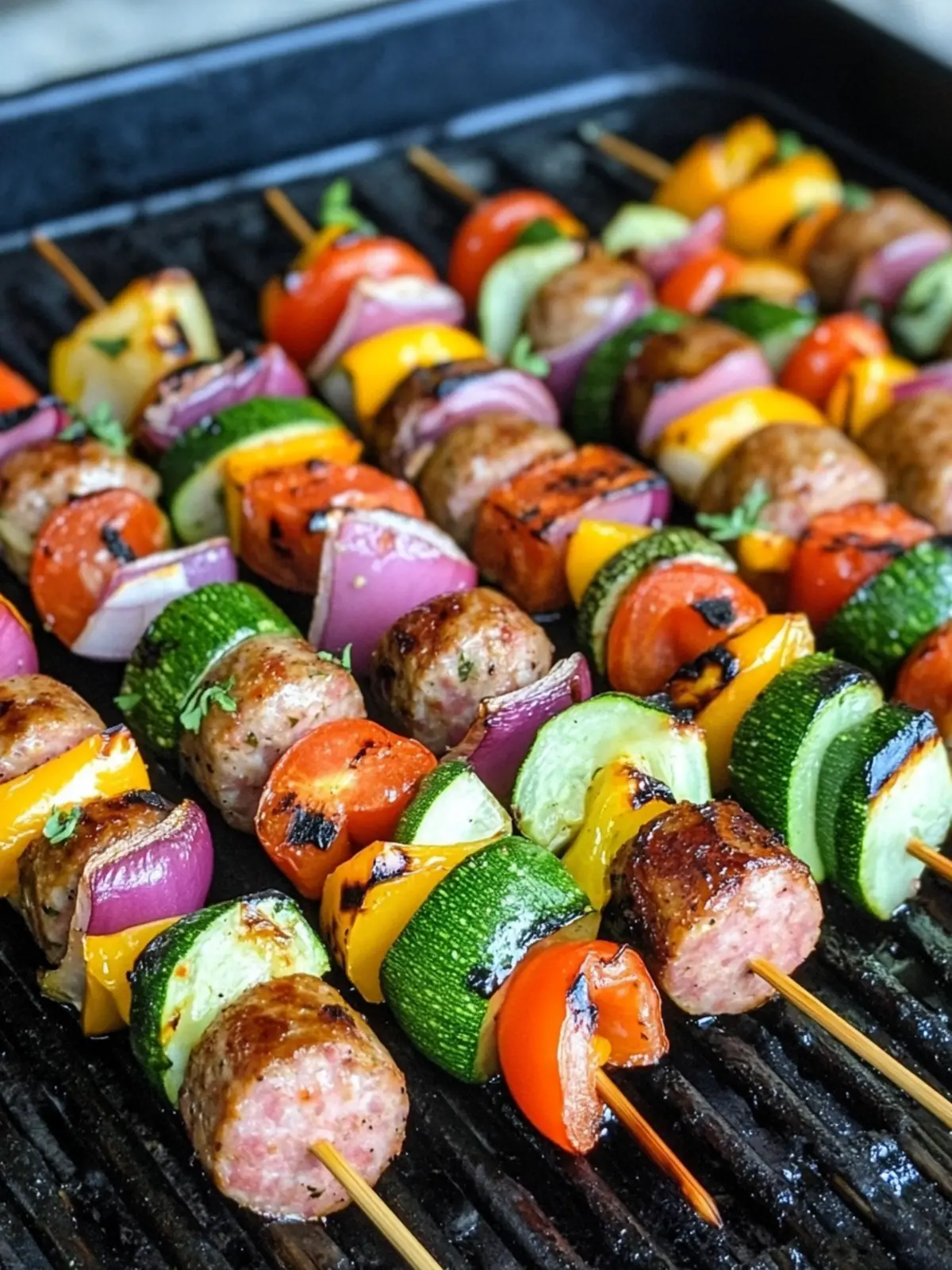 Veggie & Sausage Shish Kabobs
