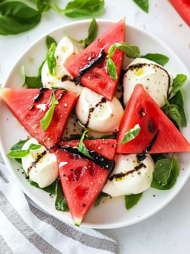 Watermelon Caprese Salad