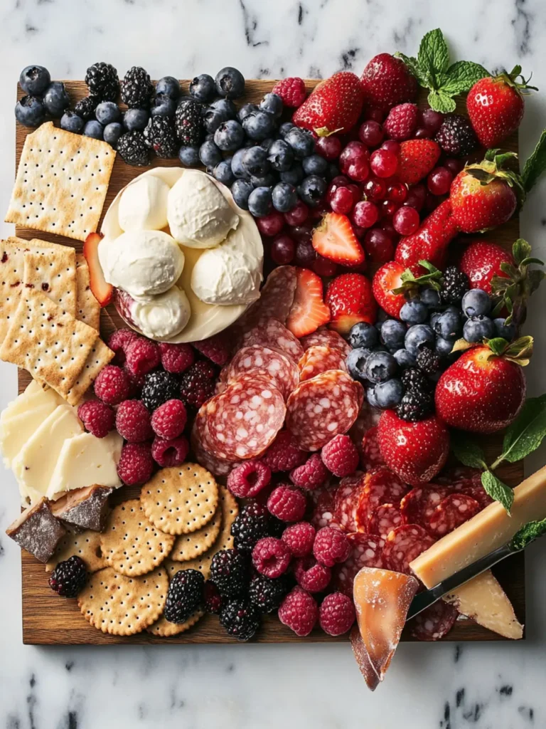 Berries & Cream Charcuterie Board