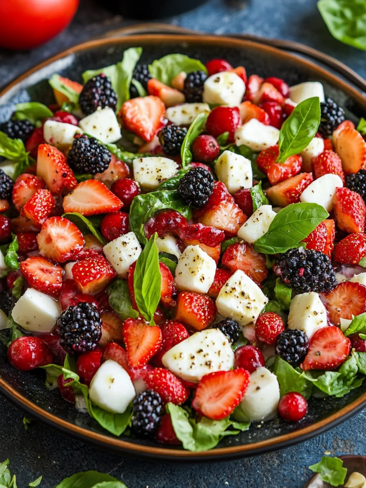 Berry Caprese Salad: A Festive Spin for Summer Gatherings 5 Berry Caprese Salad
