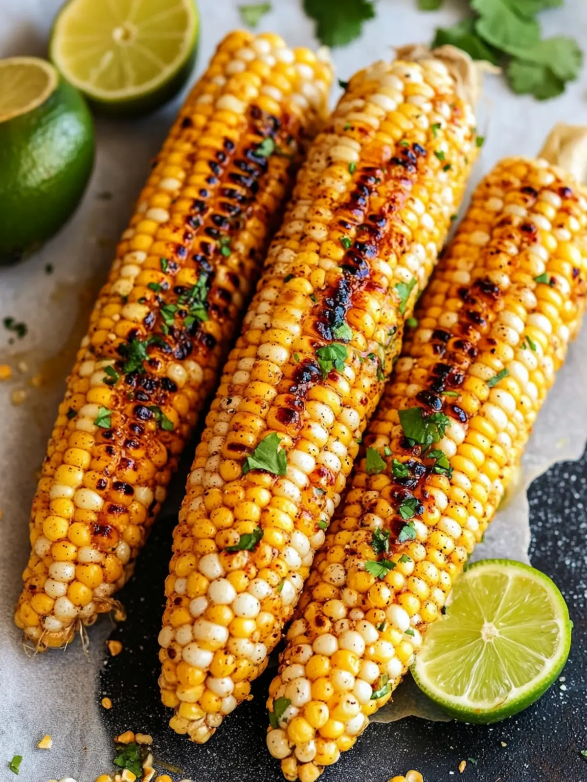Grilled Chili Lime Honey Butter Corn on the Cob