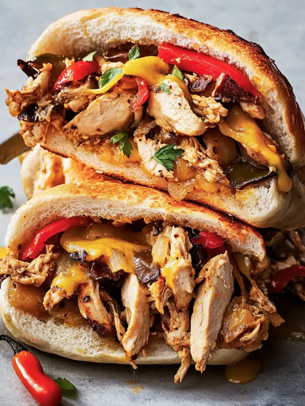 Chicken Cheesesteaks