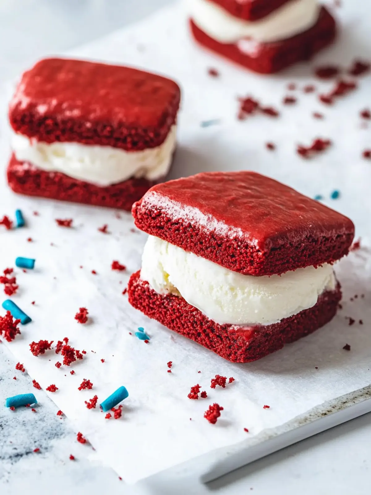 Delightful Red Velvet Ice Cream Sandwiches for Summer Bliss 5 Red Velvet Ice Cream Sandwiches