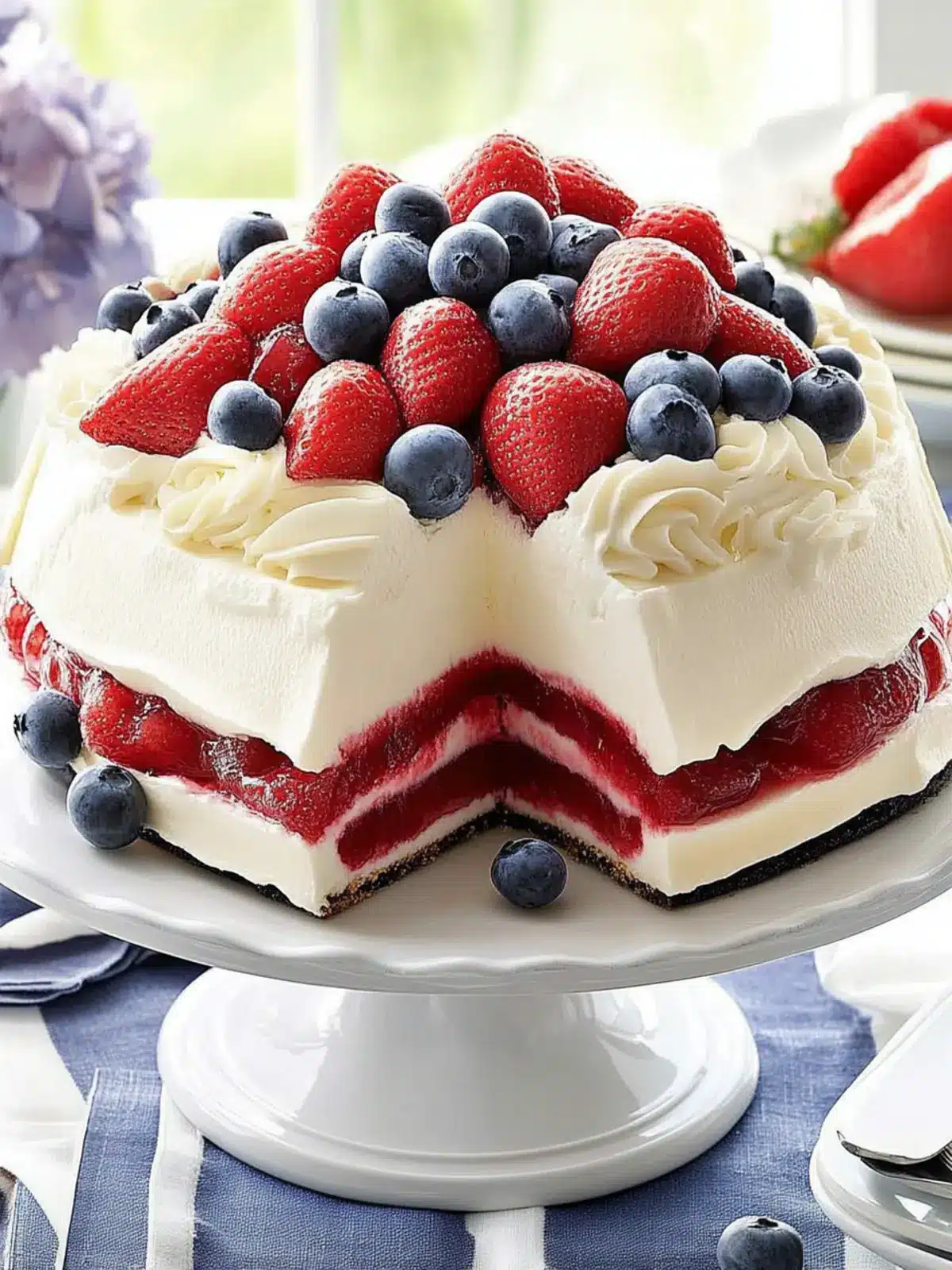 Red, White ‘n’ Blue Torte