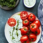Tomatoes with Green Goddess Dressing