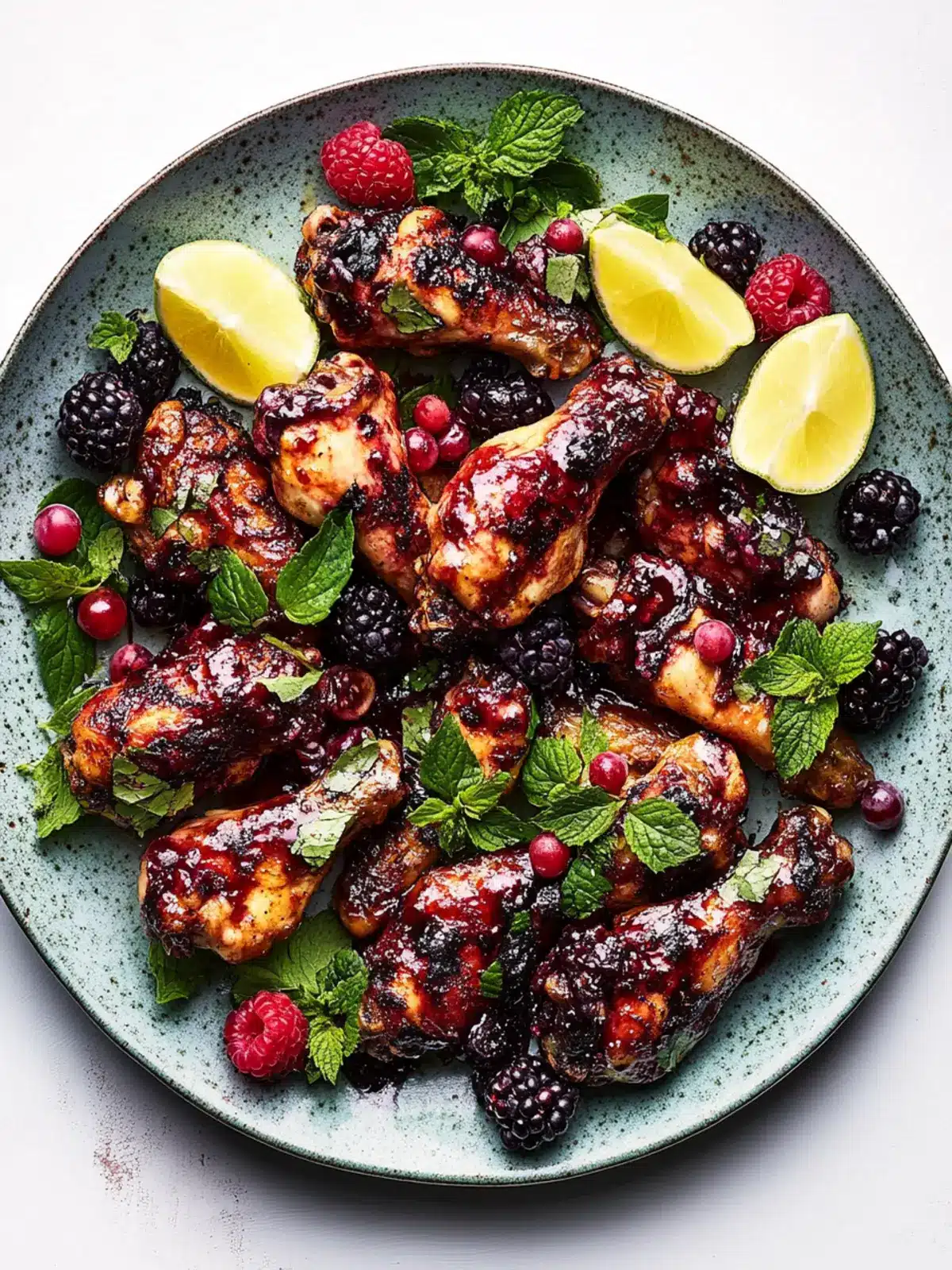 Grilled Chicken Wings With Summer Berry Agrodolce