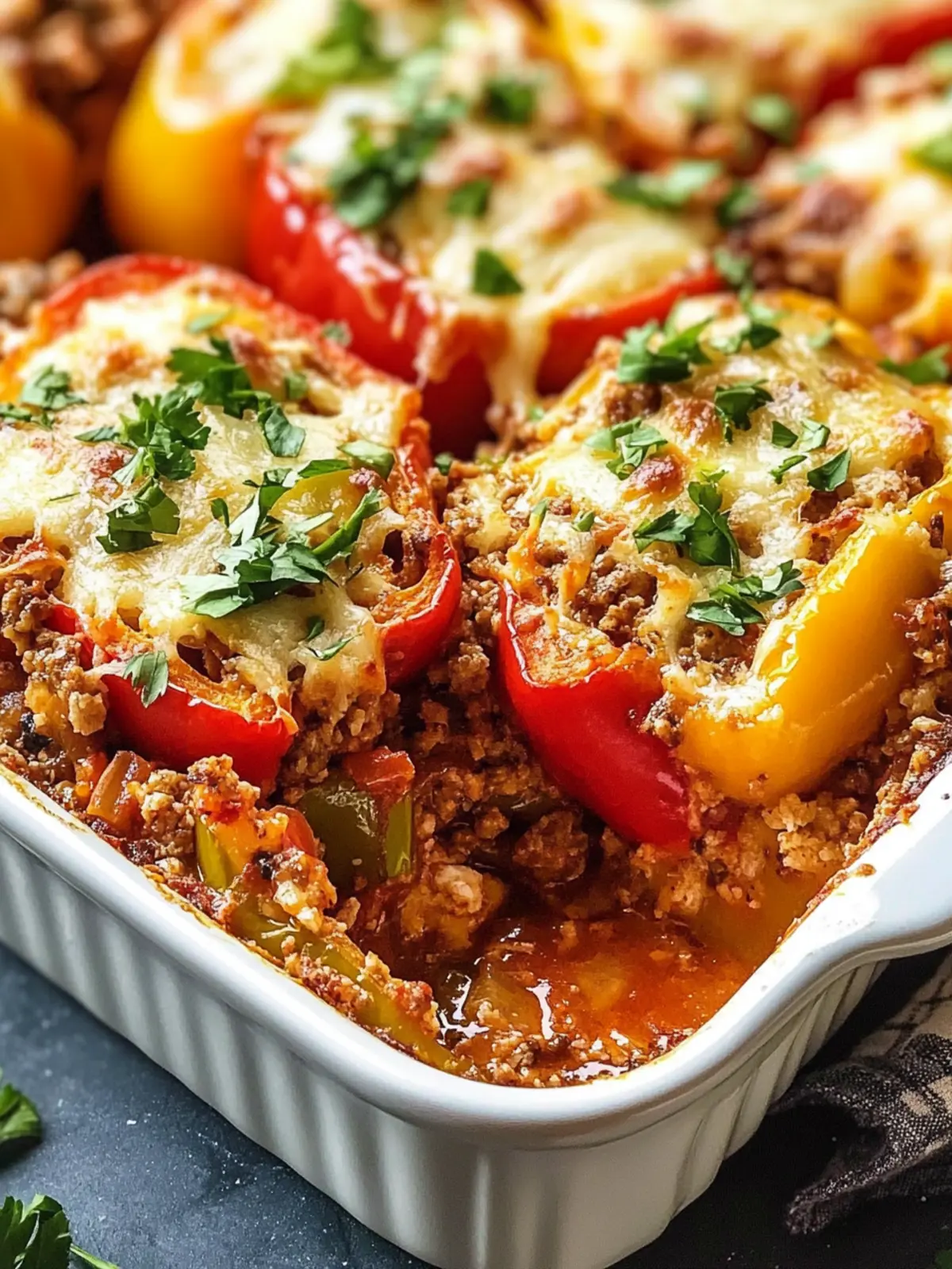 Easy Stuffed Pepper Casserole for Cozy Family Dinners 4 Easy Stuffed Pepper Casserole