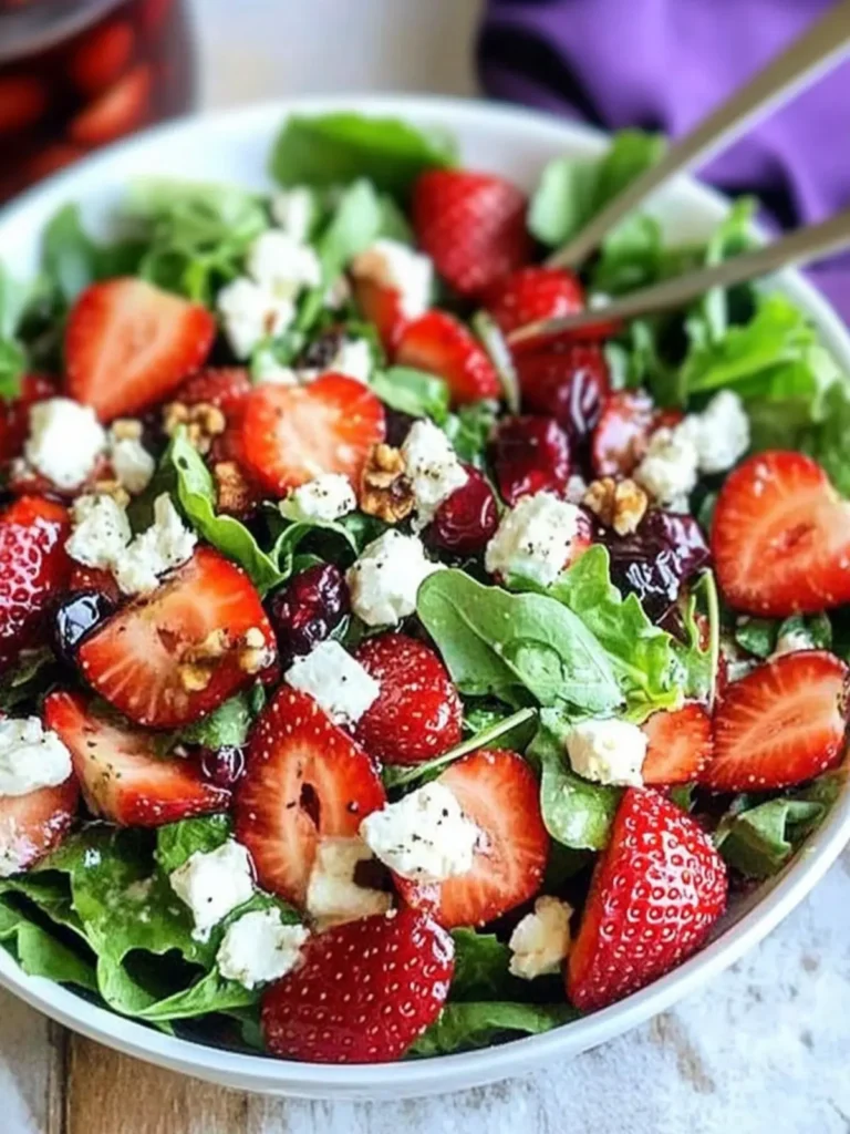 Fresh Strawberry Goat Cheese Salad Recipe