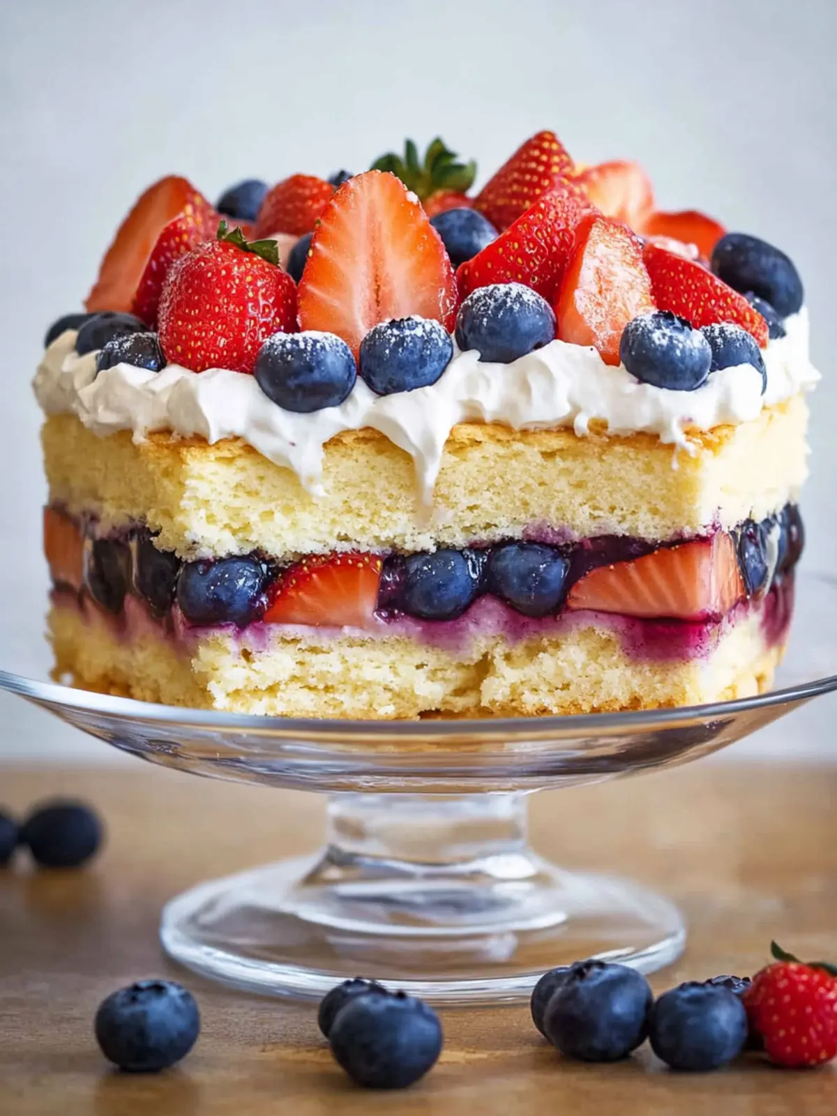 Blueberry Strawberry Shortcake: A Layered Family Dream Dessert 3 Blueberry Strawberry Shortcake - A Family-Sized, Layered Take on the Classic