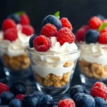 Berry Vanilla Cheesecake Parfaits