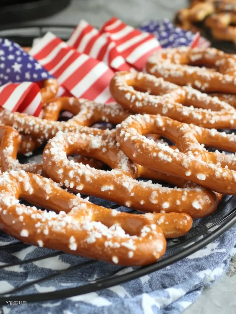 Fourth of July Dessert – Dipped Pretzels